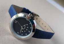 Montre Femme Fantaisie Cuir Quartz Argenté Watch Testée 