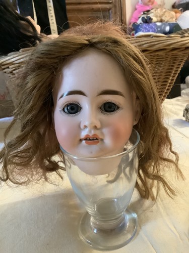Tête poupée ancienne - poupée,