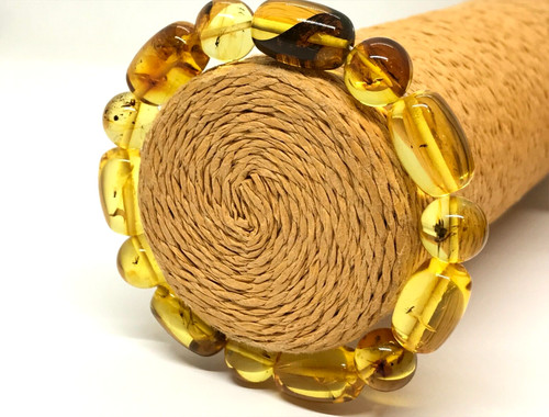 Bracelet ambre insecte - bracelet, in