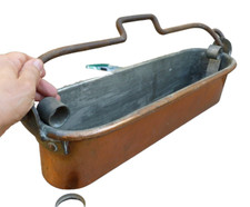 Poissonnière en cuivre 18ème 4,8kg .