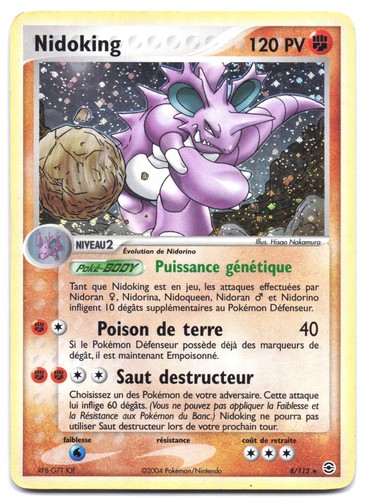 Carte pokémon nidoking 112 - carte,