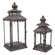 Lot De Deux Lanternes en Fer