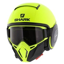 Casque Shark Street Drak série Neon jaune mat noir YKK - Taille XS