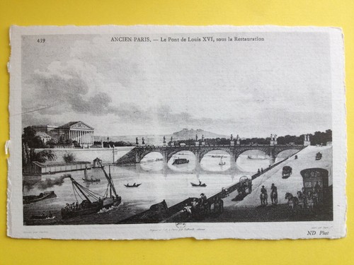 Cpa gravure papier vélin - papier,