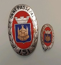 2 INSIGNES du 151° REGIMENT