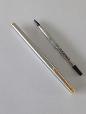 Stylo Parker 180 Acier & Or -