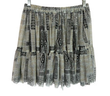 Lilith gray sheer mesh tribal - gray,
