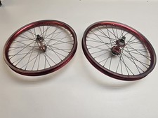 1980s Araya Aero Wheelset Red