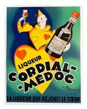 Affiche vintage cordial médoc - affiche, cordial-médoc