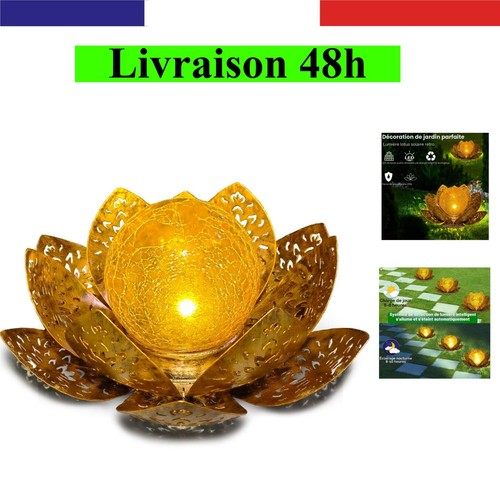 Lampe solaire lotus - lampe,