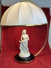 lampe de salon vintage année 70 Porcelaine décor Femme