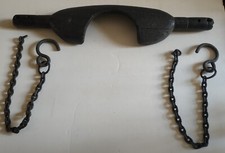 ancien joug porteur d'eau art populaire XVIII XIX métier vintage