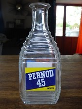Carafe publicitaire En Verre PASTIS 51 PERNOD 45 vintage objet de collection N°2