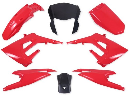 Kit carénages rouge derbi - carénages,