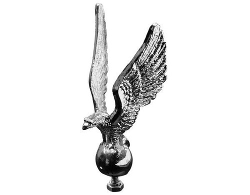 Statue aigle chromé debout - statue,