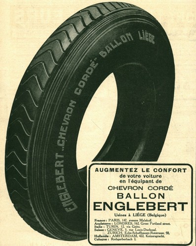 Publicité ancienne pneu