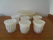 Tupperware , moule à charlotte et 6 pots à glaces