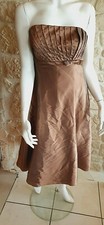 Robe cocktail marron taille petit 44 marque Point Mariage modèle Beryl (89,99€)