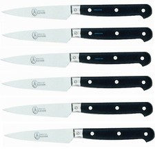 LA FOURMI - 6 COUTEAUX OFFICE LAME 9 CM  EN INOX , FABRICATION FRANÇAISE THIERS 