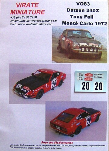 V083 datsun 240z rallye - datsun, monte