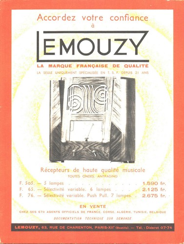 Publicité lemouzy - publicité,