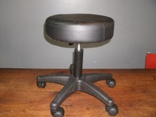 Tabouret Pivotant Reglable Coussin Tattoo Hydraulique Salon 5 Roues Verrouillage