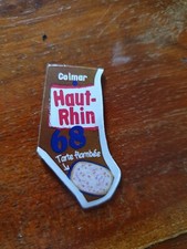 Magnets collection LE GAULOIS carte de FRANCE Depart'Aimant 68 Haut Rhin Marron