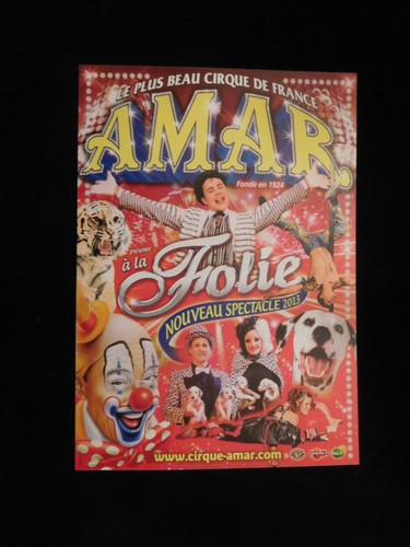 Affiche cirque amar a - cirque,  a