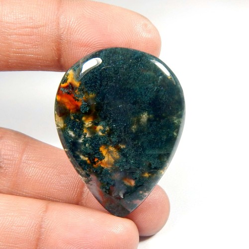 Agate mousse verte naturelle