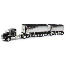 1/64 Kenworth T800 W/Chrome Est Genesis II Fin Décharge Remorque, DCP, 60-1572