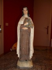 ANCIENNE STATUE EN PLATRE