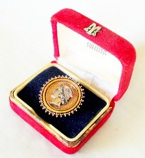 LARGE VINTAGE MERCURY TIE PIN BY ART CO. FOR SWANK