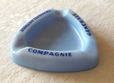 CENDRIER EN VERRE MOULE BLEU