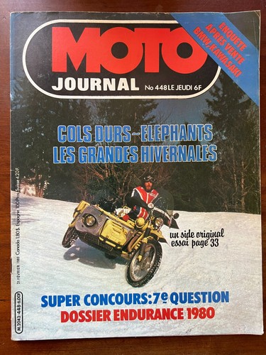 Moto journal 448 du - moto,