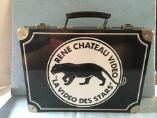 VINTAGE : MALETTE DE COLLECTION RENE CHÂTEAU VIDEO - METAL -1983- EXCELLENT ETAT