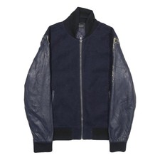 ZARA Hommes Bleu Marine Laine