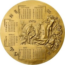 France, Médaille, Calendrier