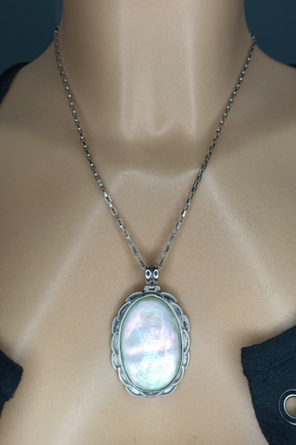 Ancien pendentif nacre - ancien,