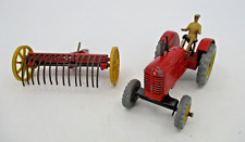 DV11723 DINKY TOYS GB TRACTEUR AGRICOLE MASSEY HARRIS + RATEAU FANEUR REF 310