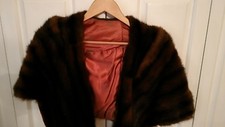 Red stripped russian dyed mink