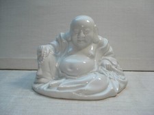Statue Bouddha Putaï en Porcelaine Blanche de Chine