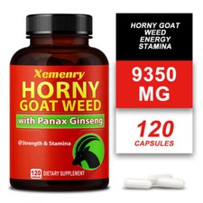 Horny Goat Weed - Booster De Testostérone, Énergie Et Endurance - Ginseng, Maca