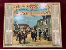 Calendrier almanach ptt 1909 - almanach,