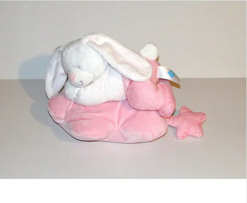 Doudou lapin rose - lapin, etoile