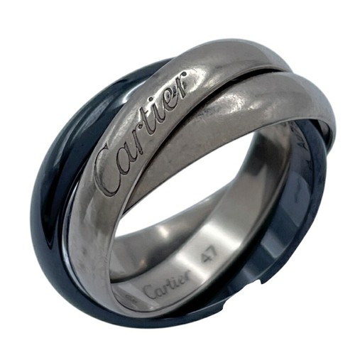 Bague cartier trinity blanc - bague, or