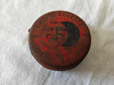 Ancienne Boite en métal Crème Eclipse Rouge n°3   vide