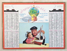 ALMANACH CALENDRIER PTT 1963 IMPRIMERIE OLLER COMPLET  INT. MEURTHE ET MOSELLE