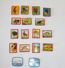 LOT DE 17 BLASONS CAFE MAURICE VITHO LES OISEAUX ANIMAUX BATEAUX