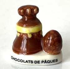 Fève Oeuf Cloche Chocolat de Pâques Avril ⭐Galette des rois French charm !