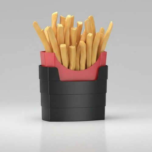 Porte frites voiture sans - porte-frites,